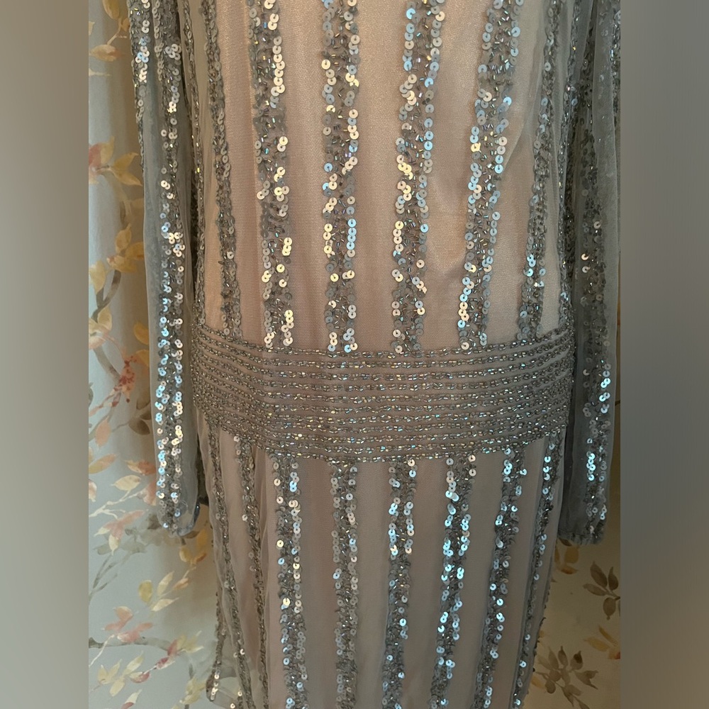 Aidan Mattox Beaded And Sequin Embellished Dress … - image 4